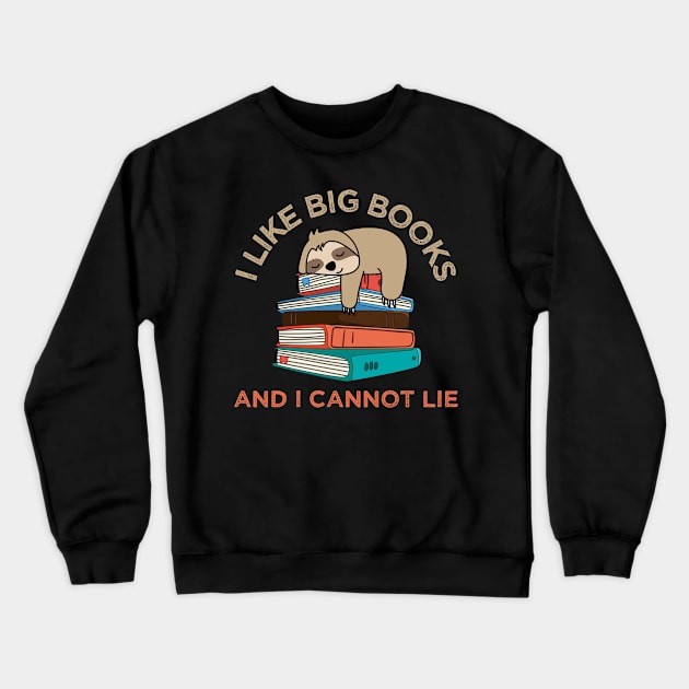 Big Book Lover Crewneck Sweatshirt by MintaApparel